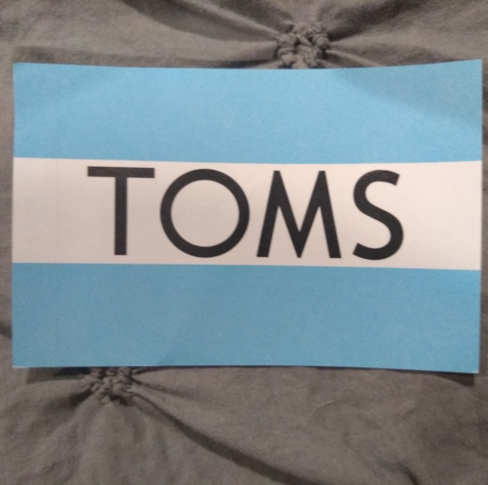 Toms Sticker ADD TO YOUR BUNDLE AND GET IT FREE